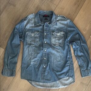 Tommy Hilfiger Men’s Denim Button-Up Shirt Size L